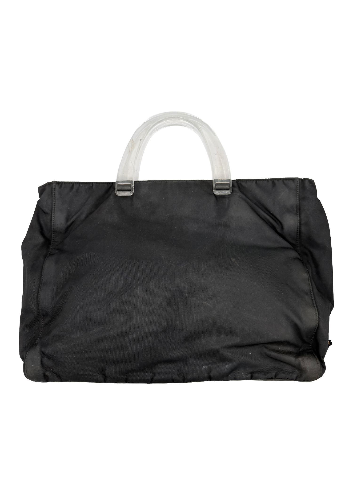 CODE handle bag／black nylon Prada Black Nylon Handbag – No Standing NYC