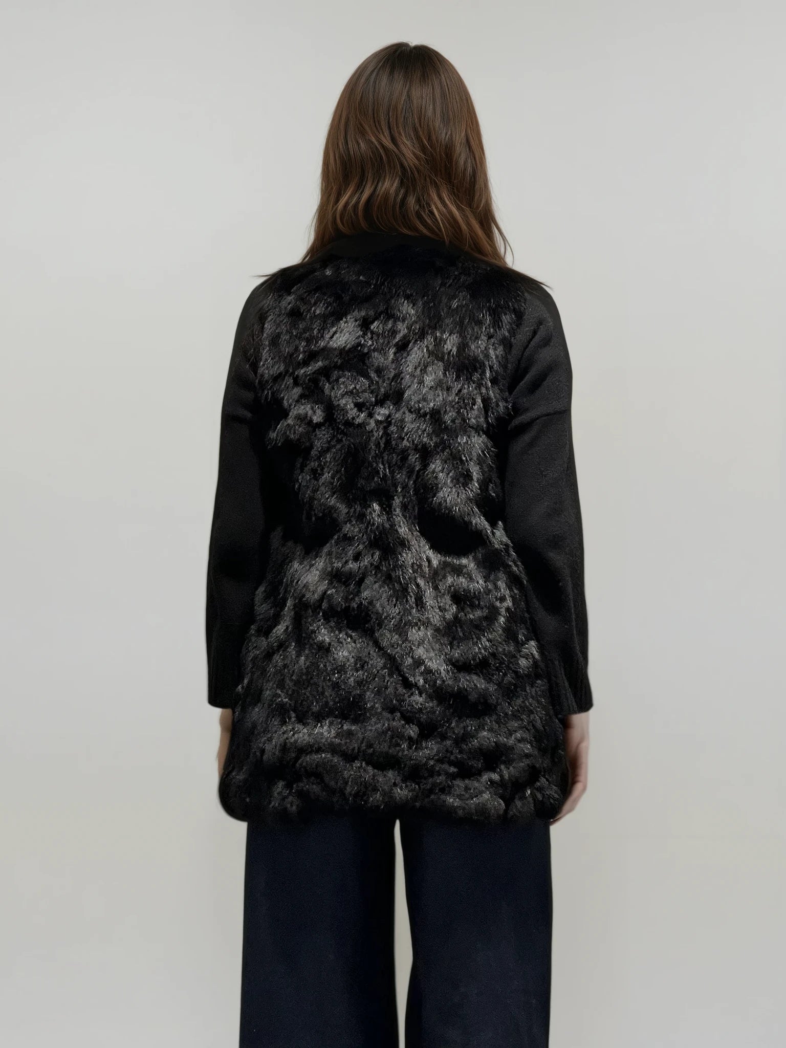 Black Fur Vest