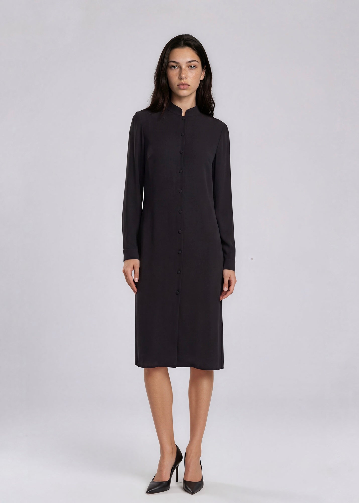 armani black black dress Armani Black Midi Dress