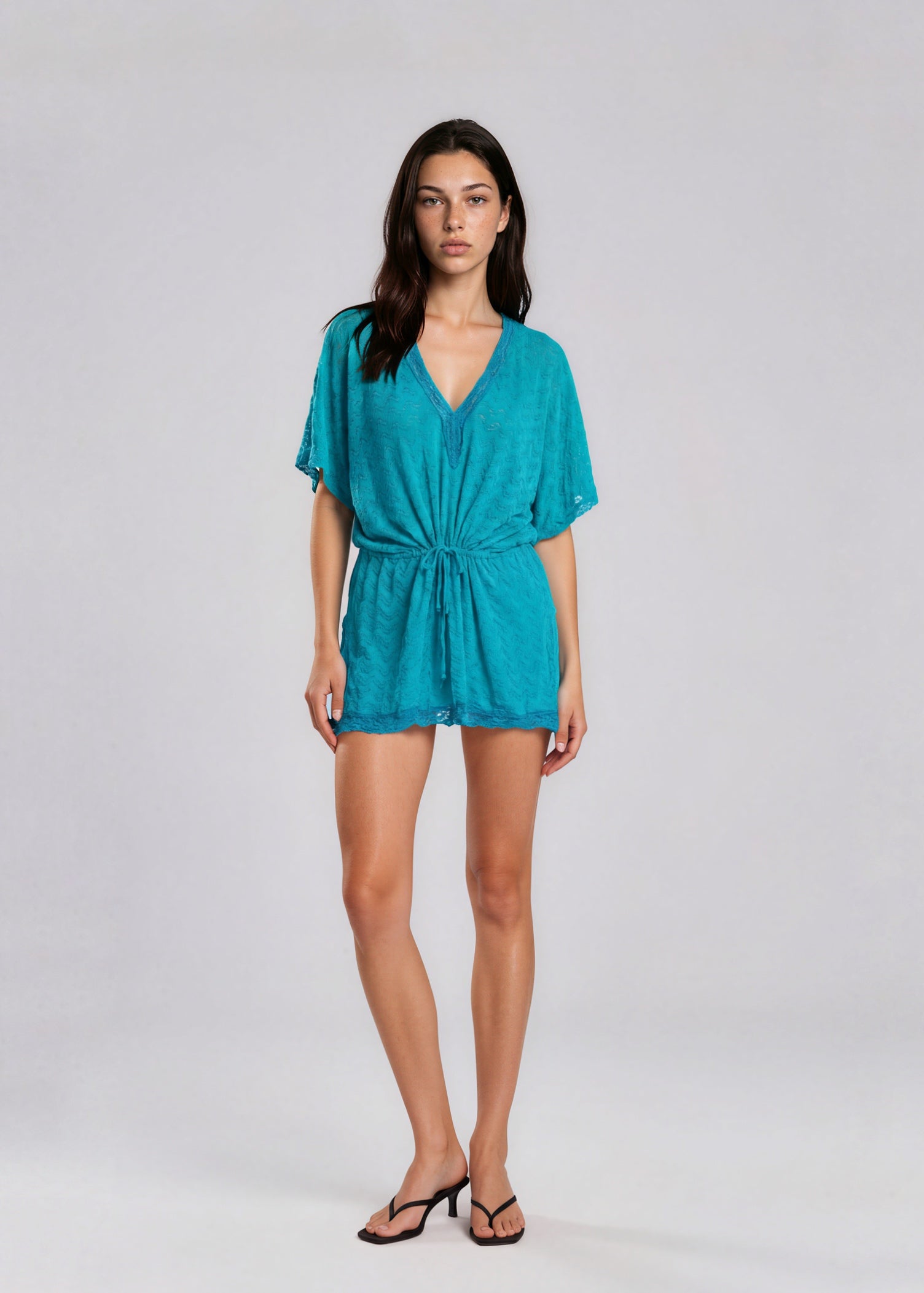 Missoni Blue Tie Mini Dress