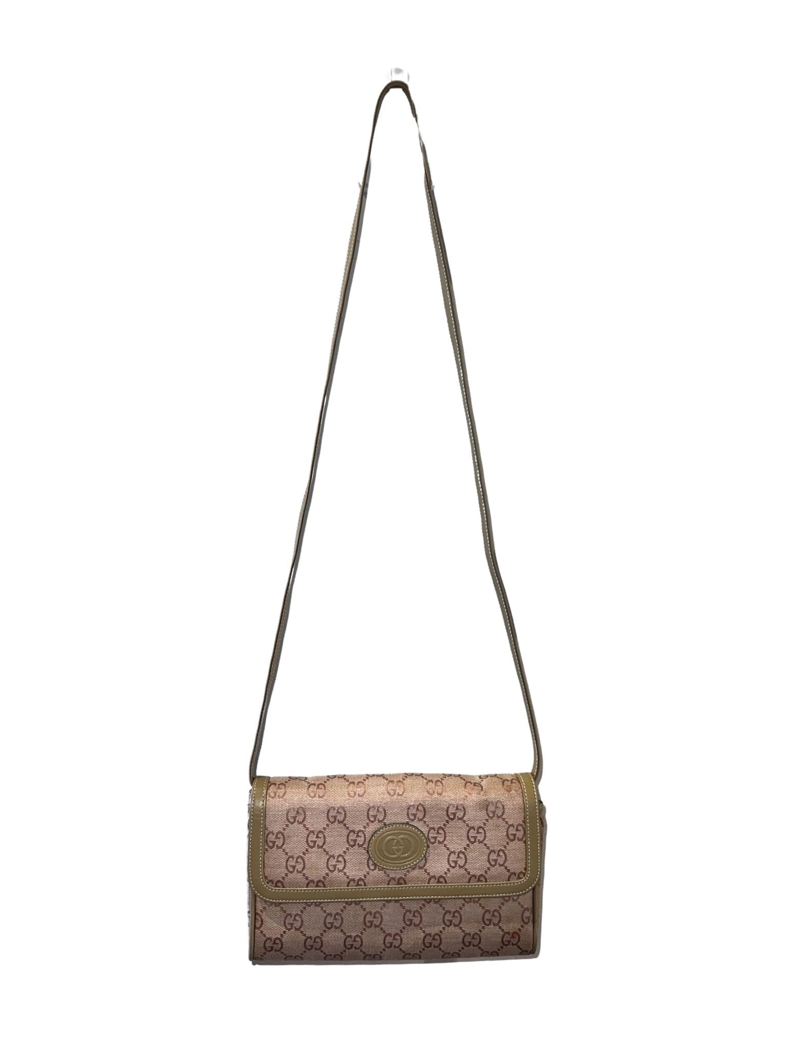 Gucci Monogram Pink Canvas Crossbody