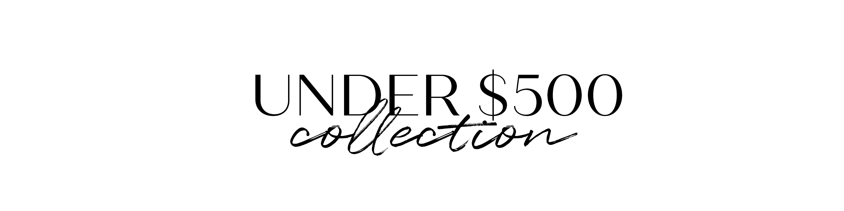 Under $500