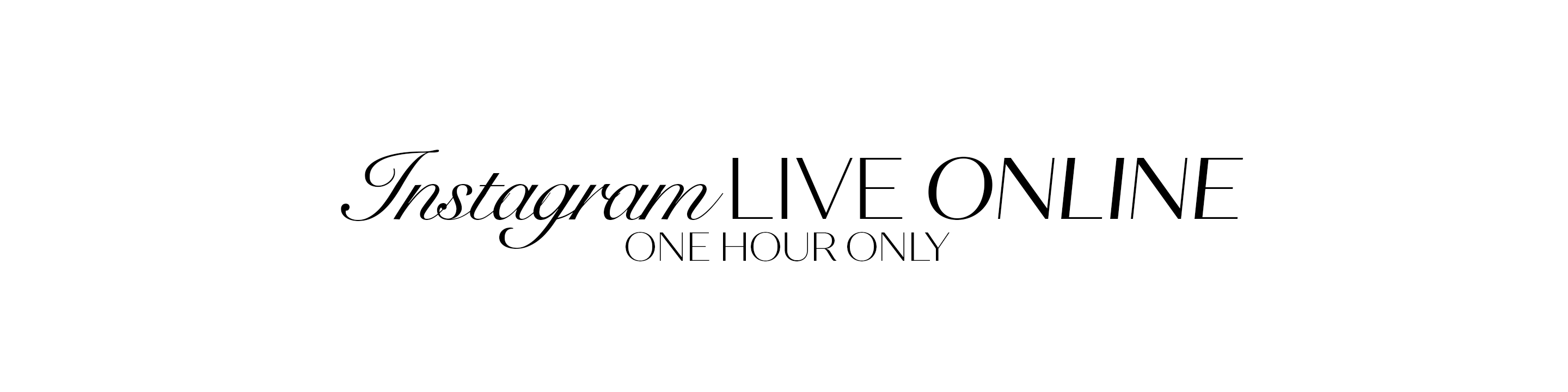 Instagram Live ONLINE