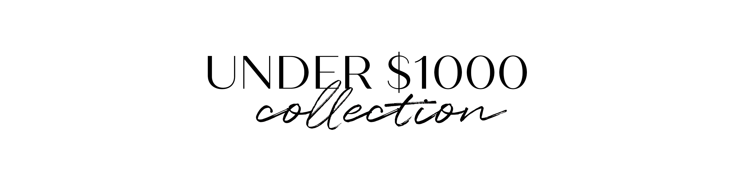 Under $1000
