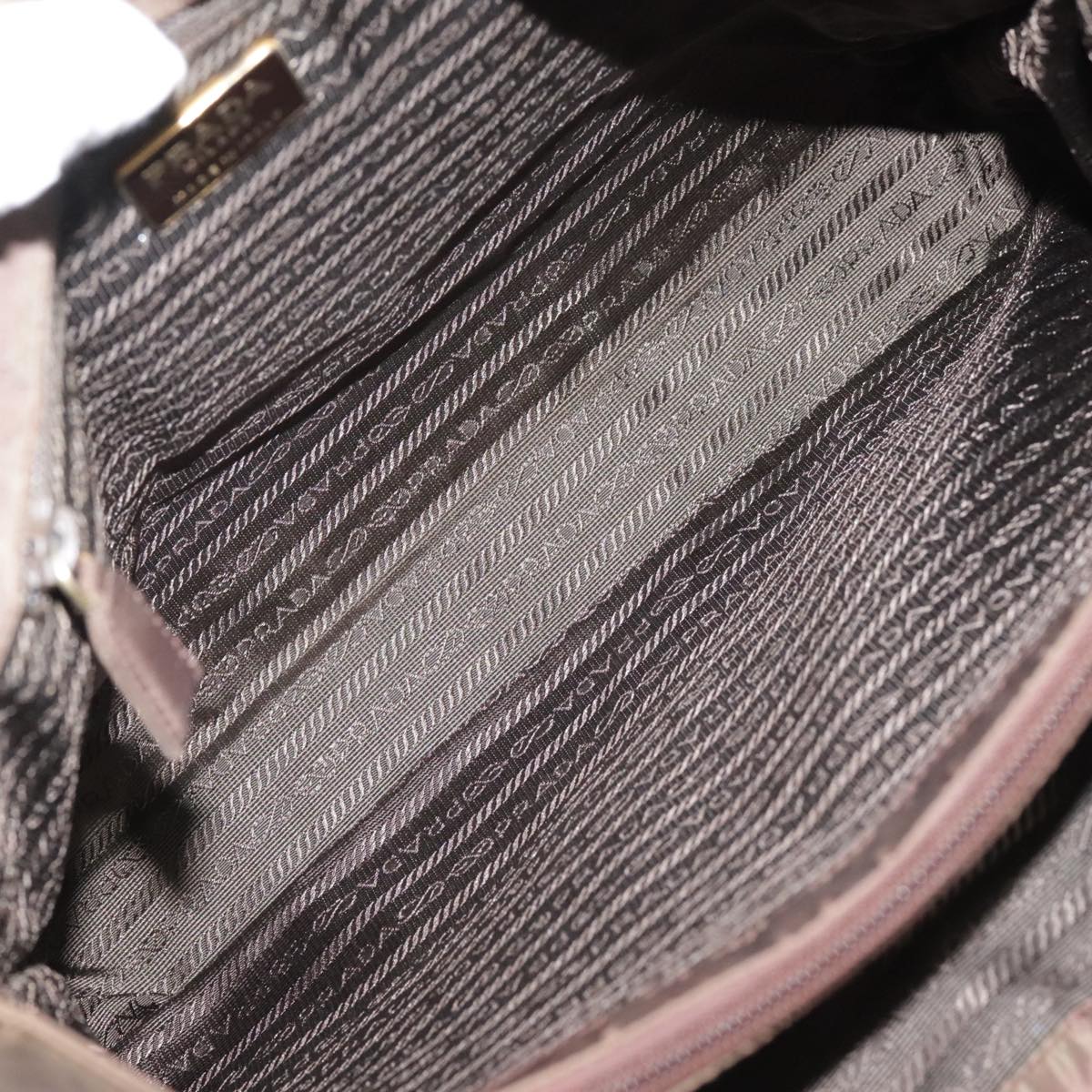 Prada Brown and Gold Handbag