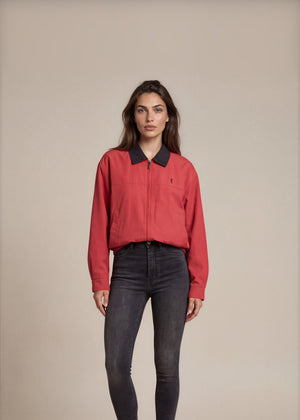 YSL Red Harrington Jacket
