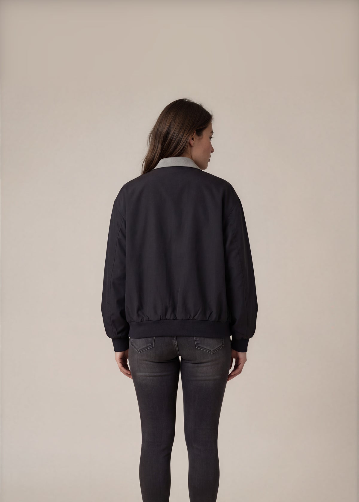 YSL Black Harrington Jacket back
