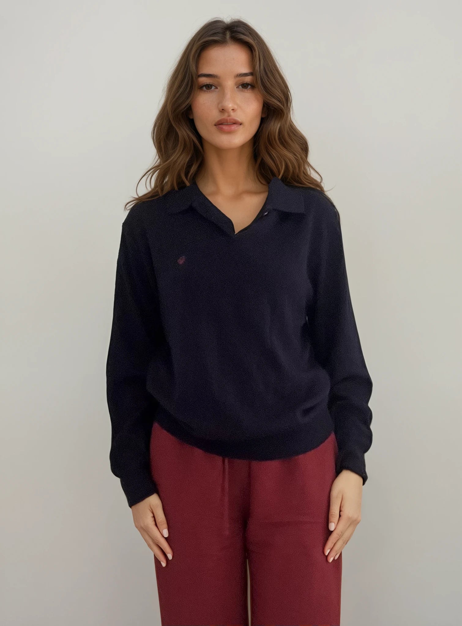 Dior Navy Polo Sweater