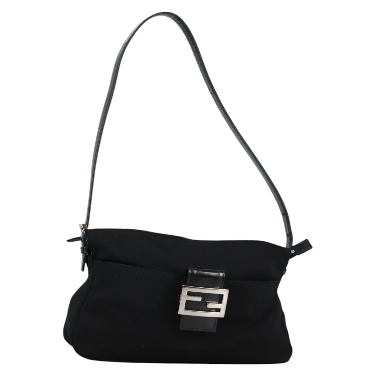Fendi Black Rectangle Baguette