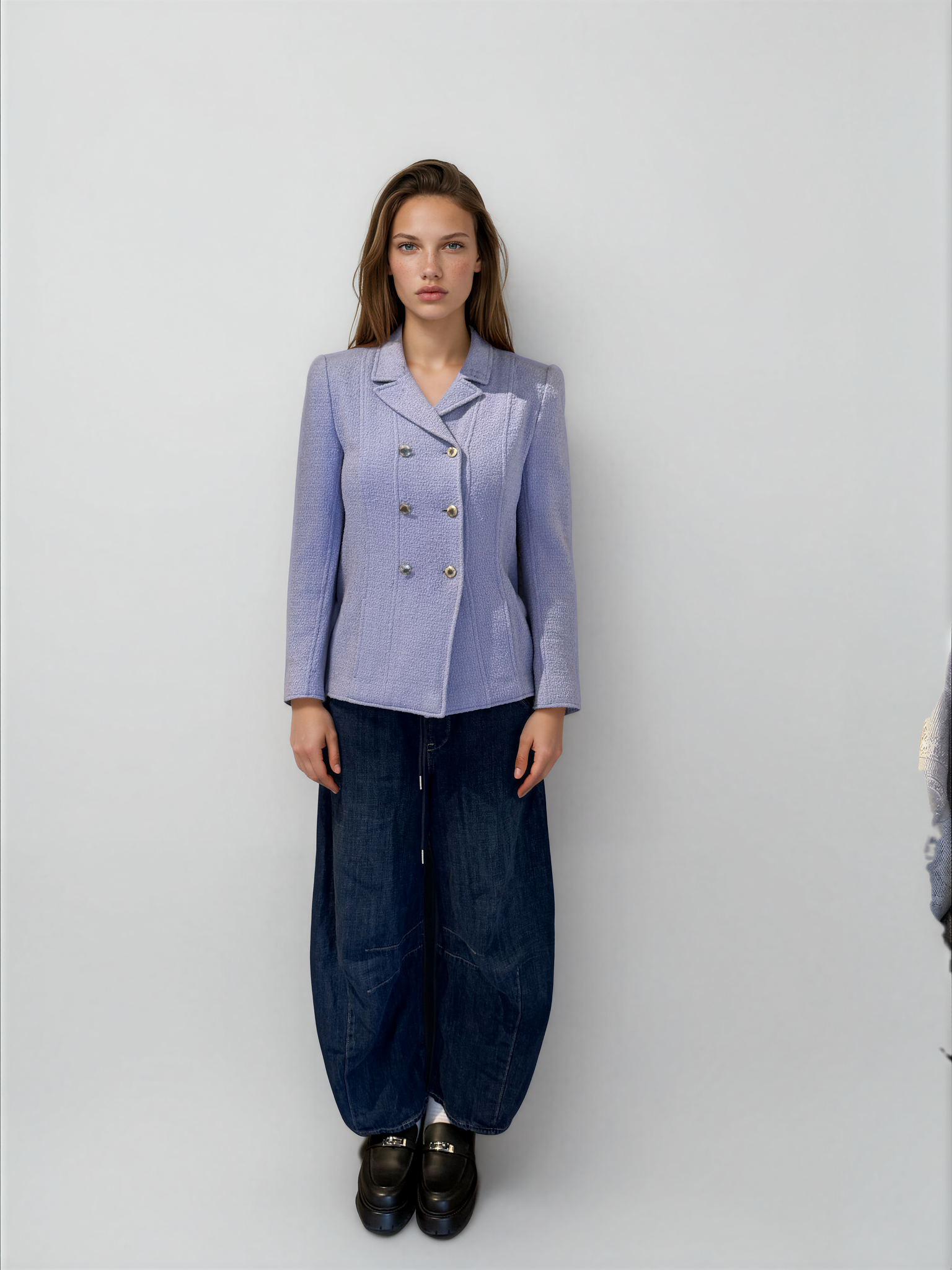 Chanel Baby Blue Tweed Blazer