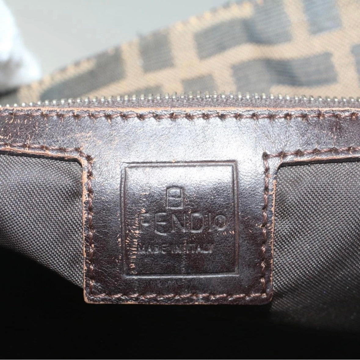 Fendi Zucca Baguette Tote