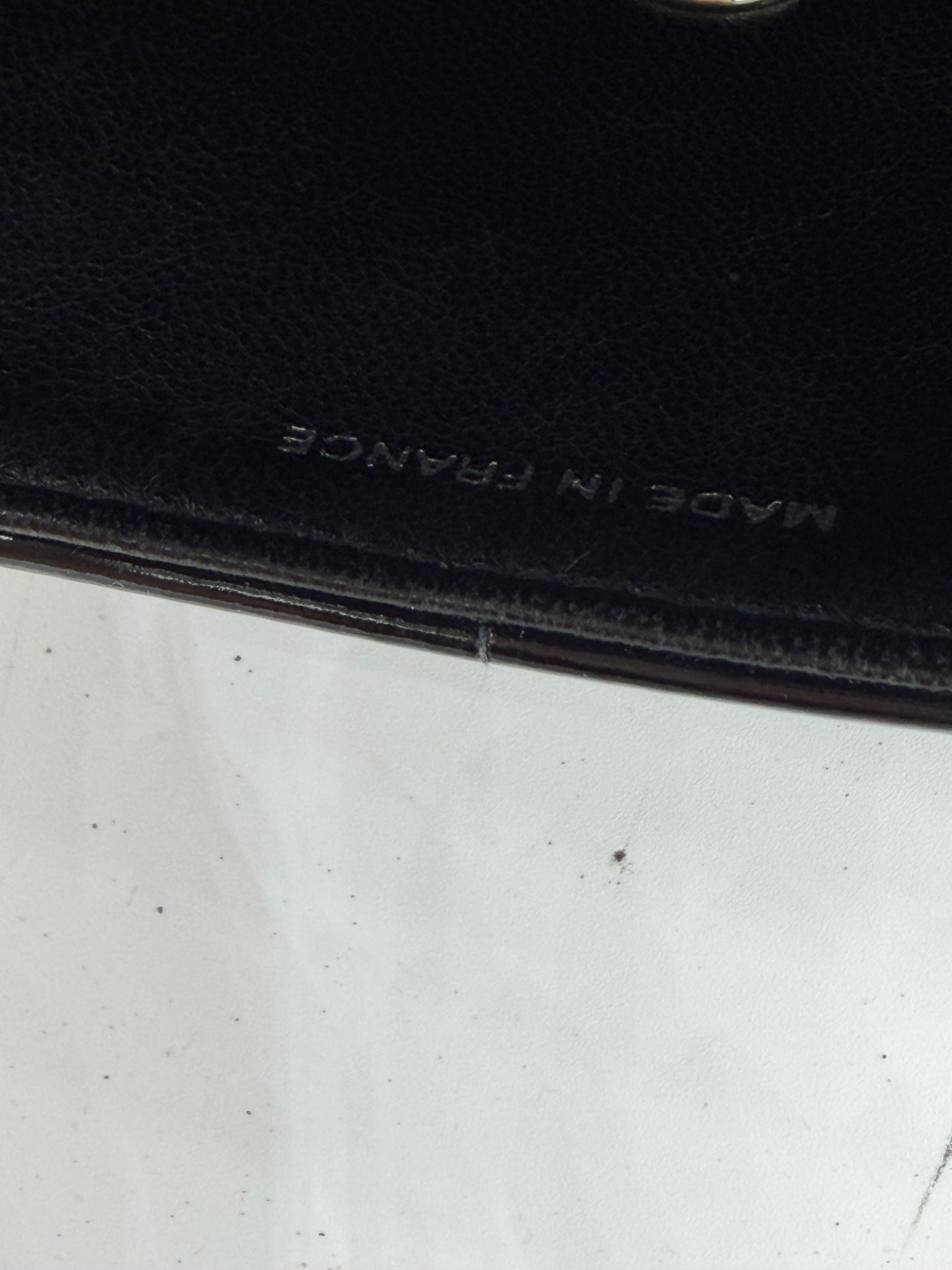 Chanel Black and White Patent Flap Bag