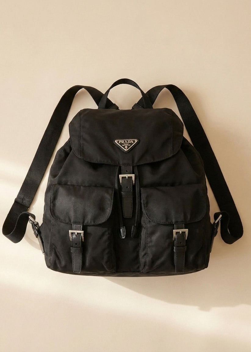 Prada Nylon Black Backpack
