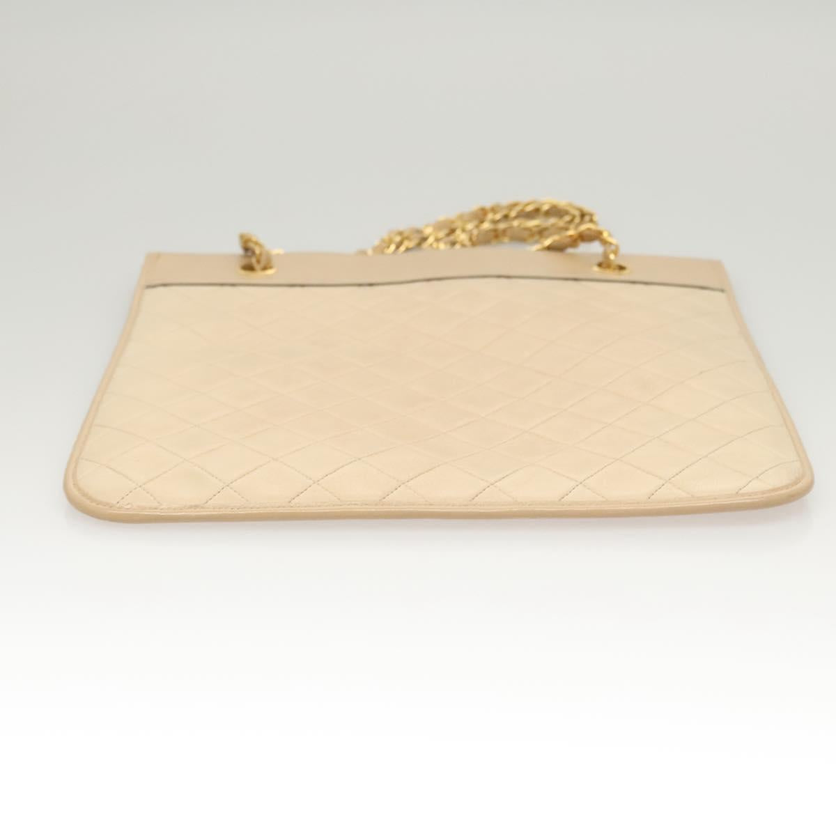 Chanel Quilted Tan Handbag
