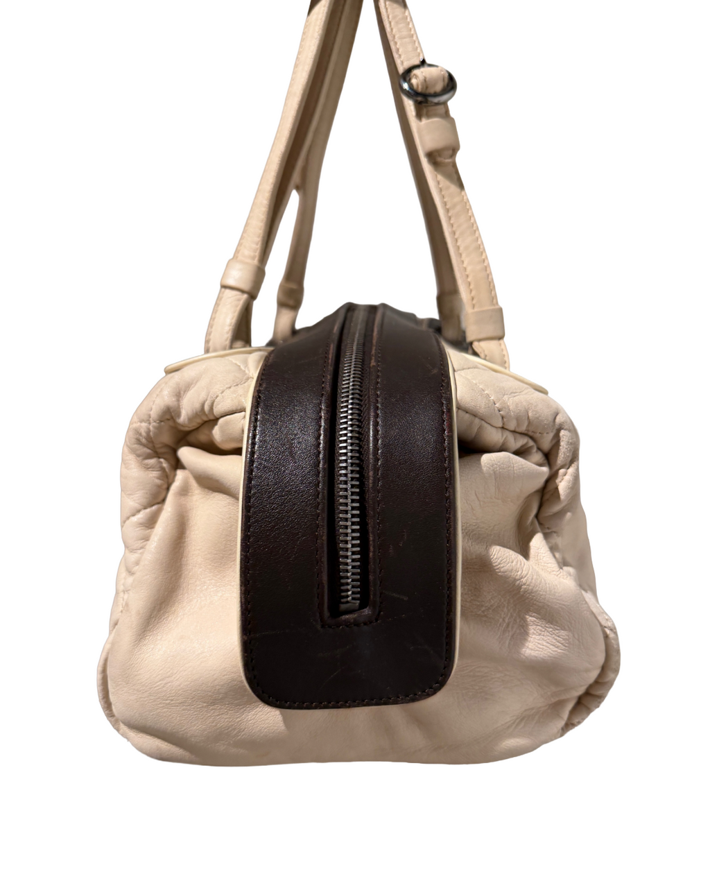 Chanel Tan & Brown Leather Shoulder Bag