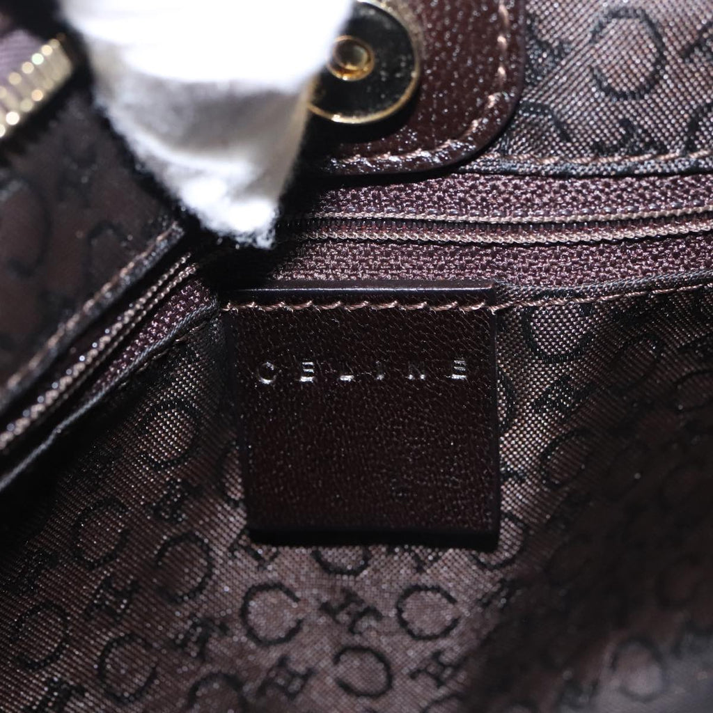 Celine Houndstooth Chain Clutch Bag