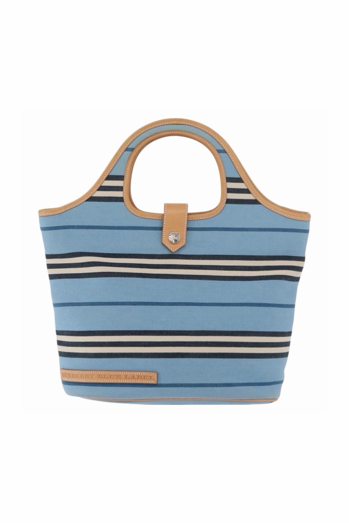 Burberry Blue Striped Handbag