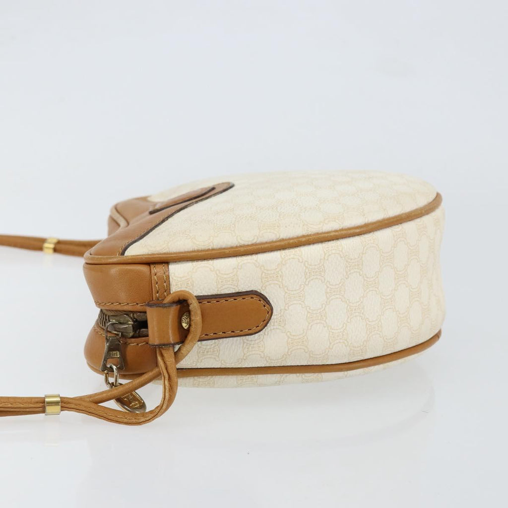 Celine White Macadam Heart Shoulder Bag
