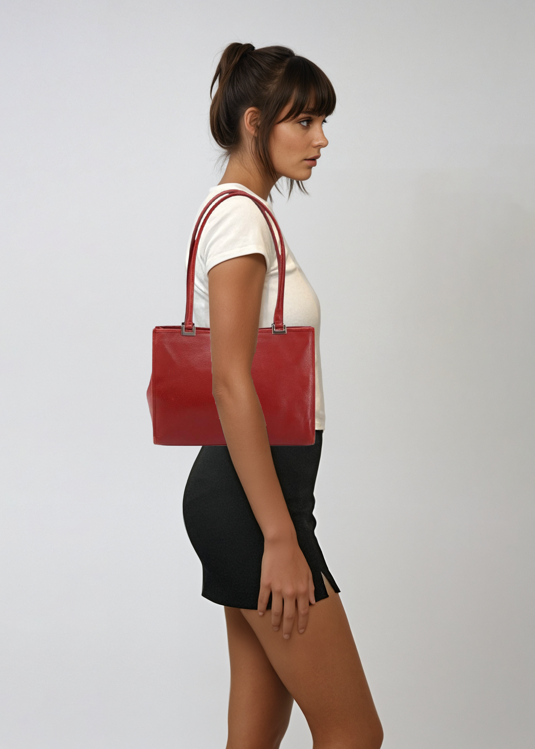 Gucci Red Leather Jackie Bag