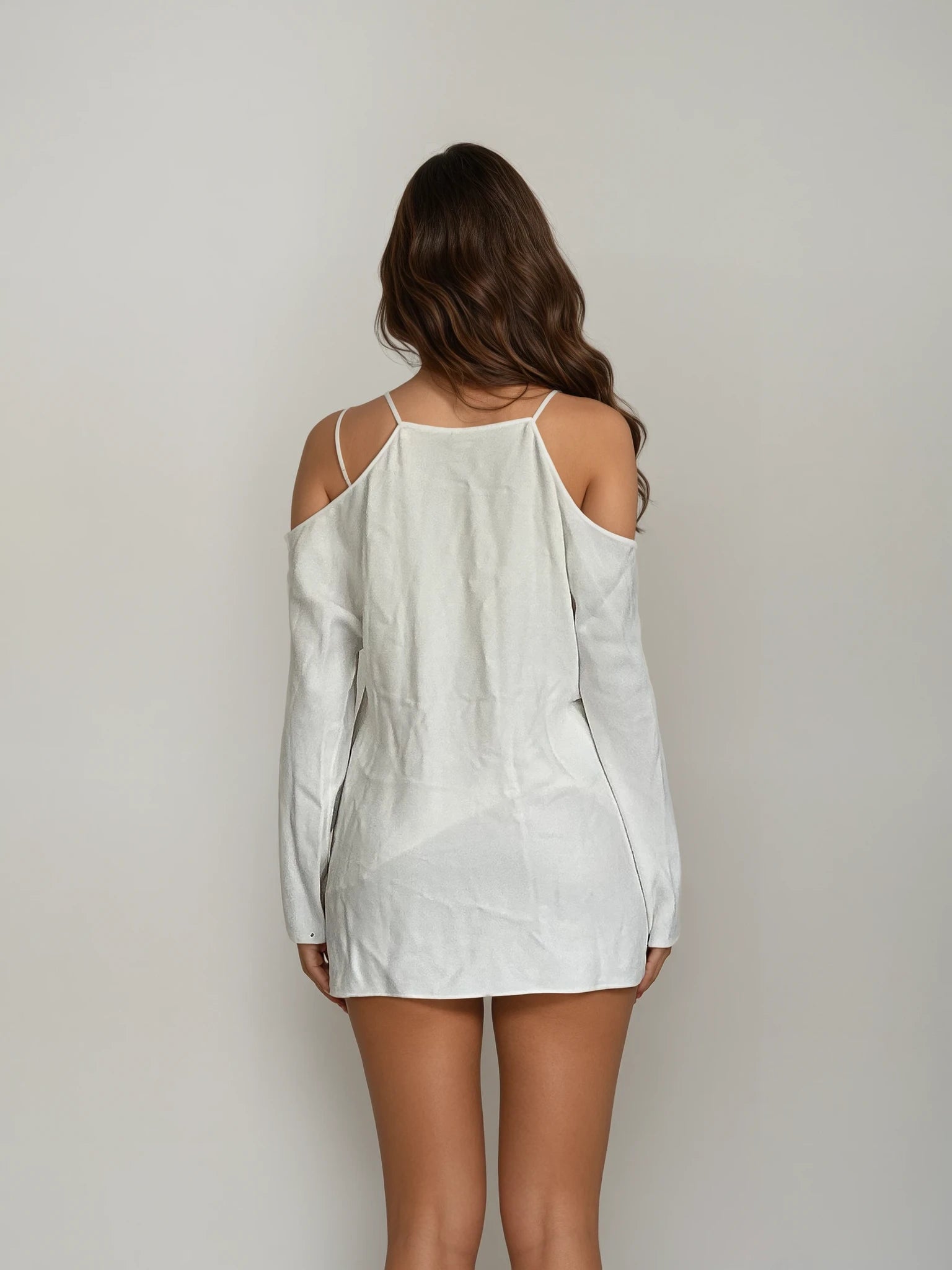 The Row White Off Shoulder Blouse