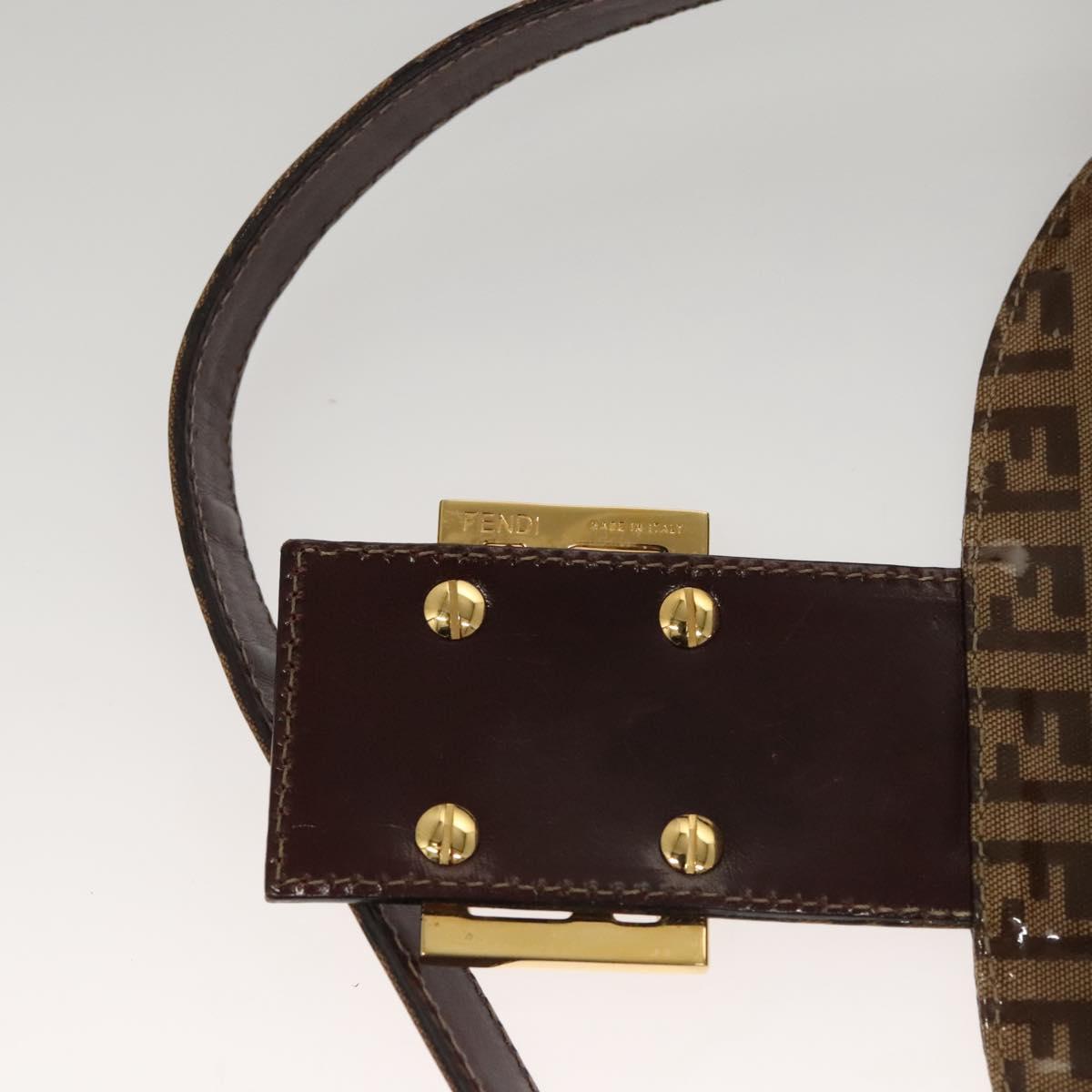 Fendi Brown Zucchino Patent Baguette