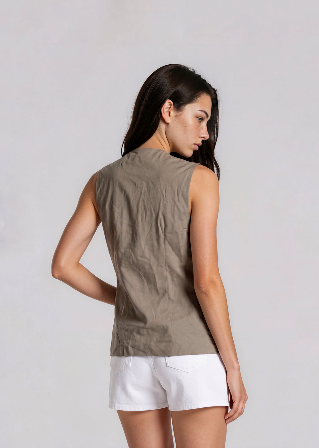 Kaufmanfranco Brown Embellished Tank