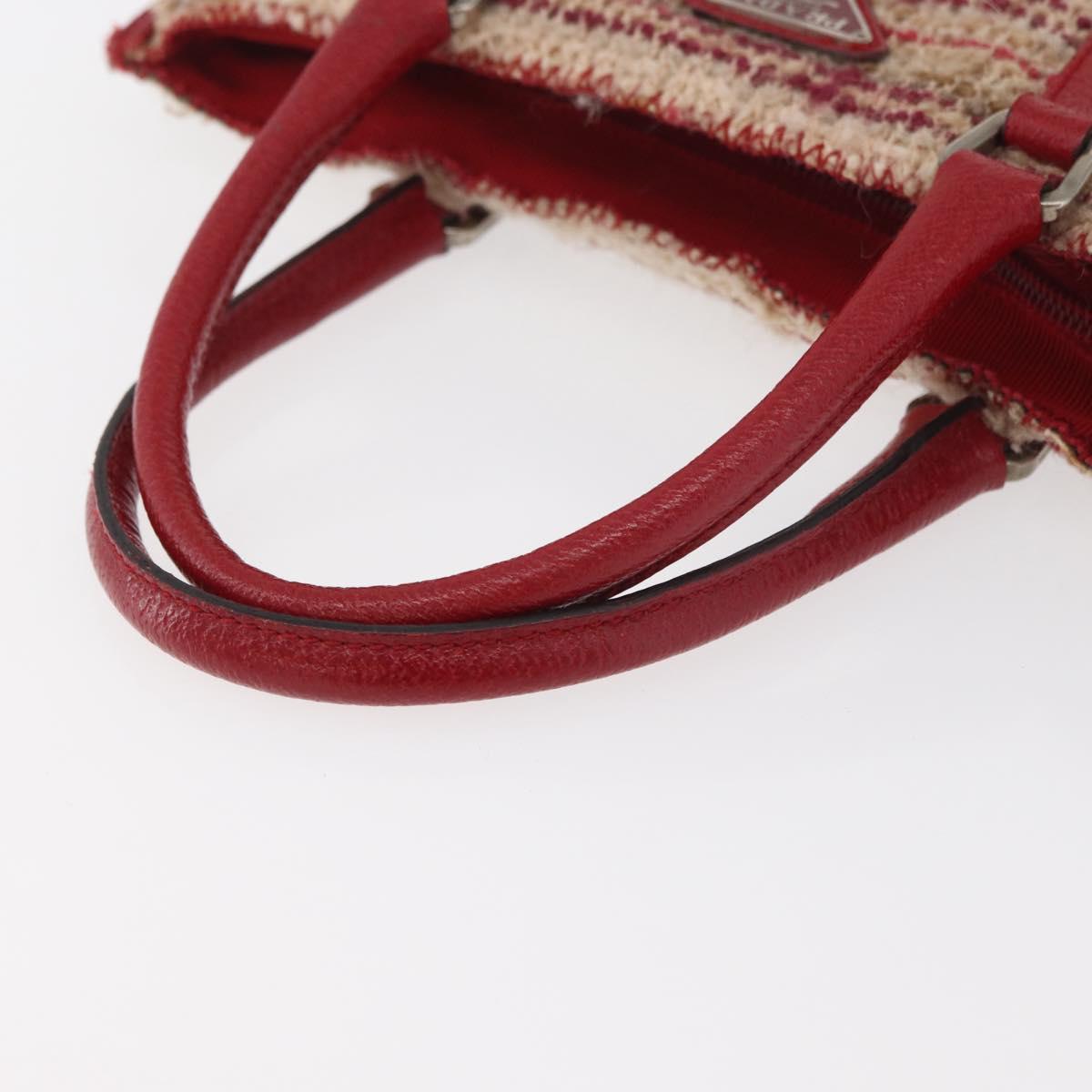 Prada Red Tweed Handbag