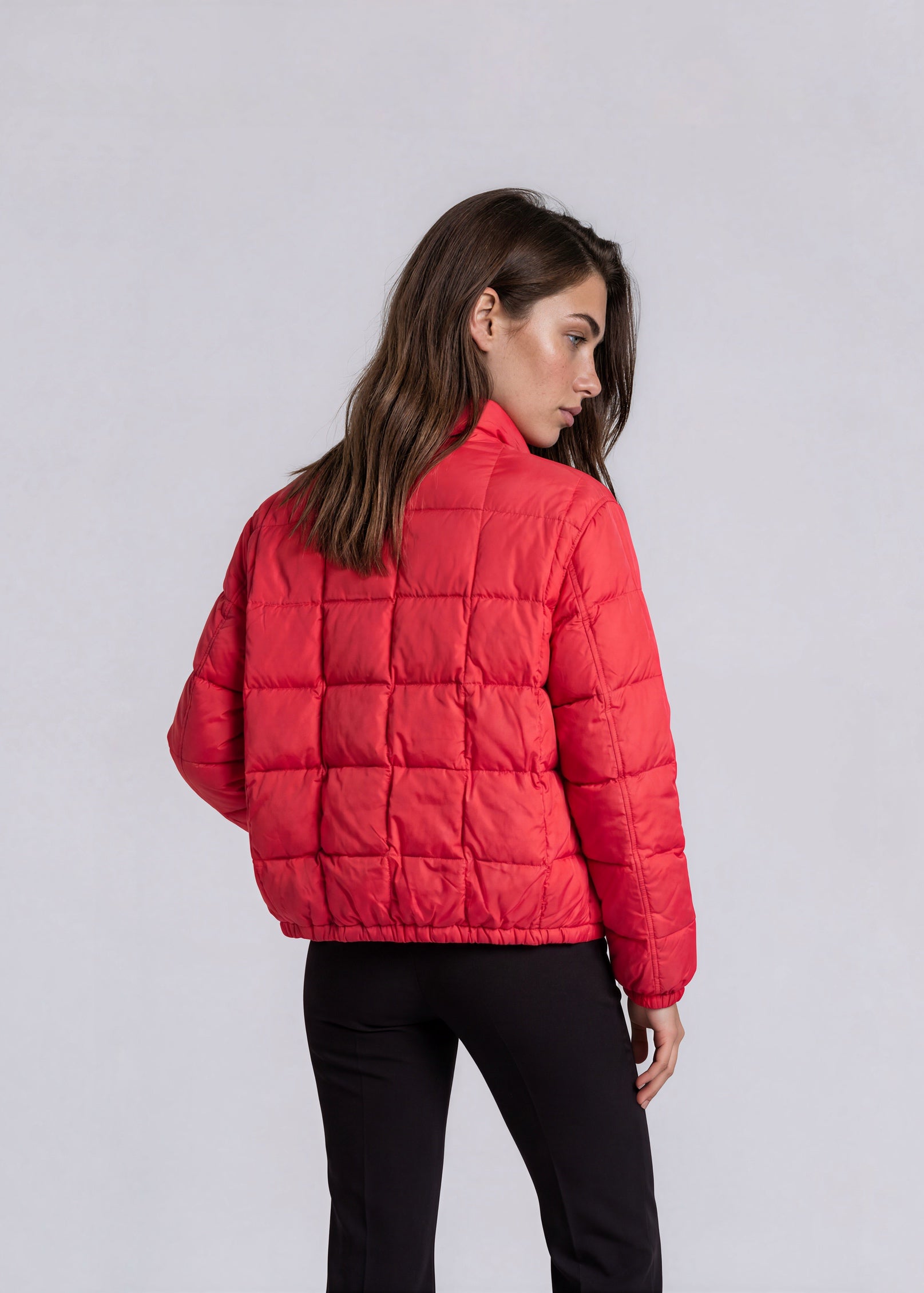 YSL Red Puffer Jacket