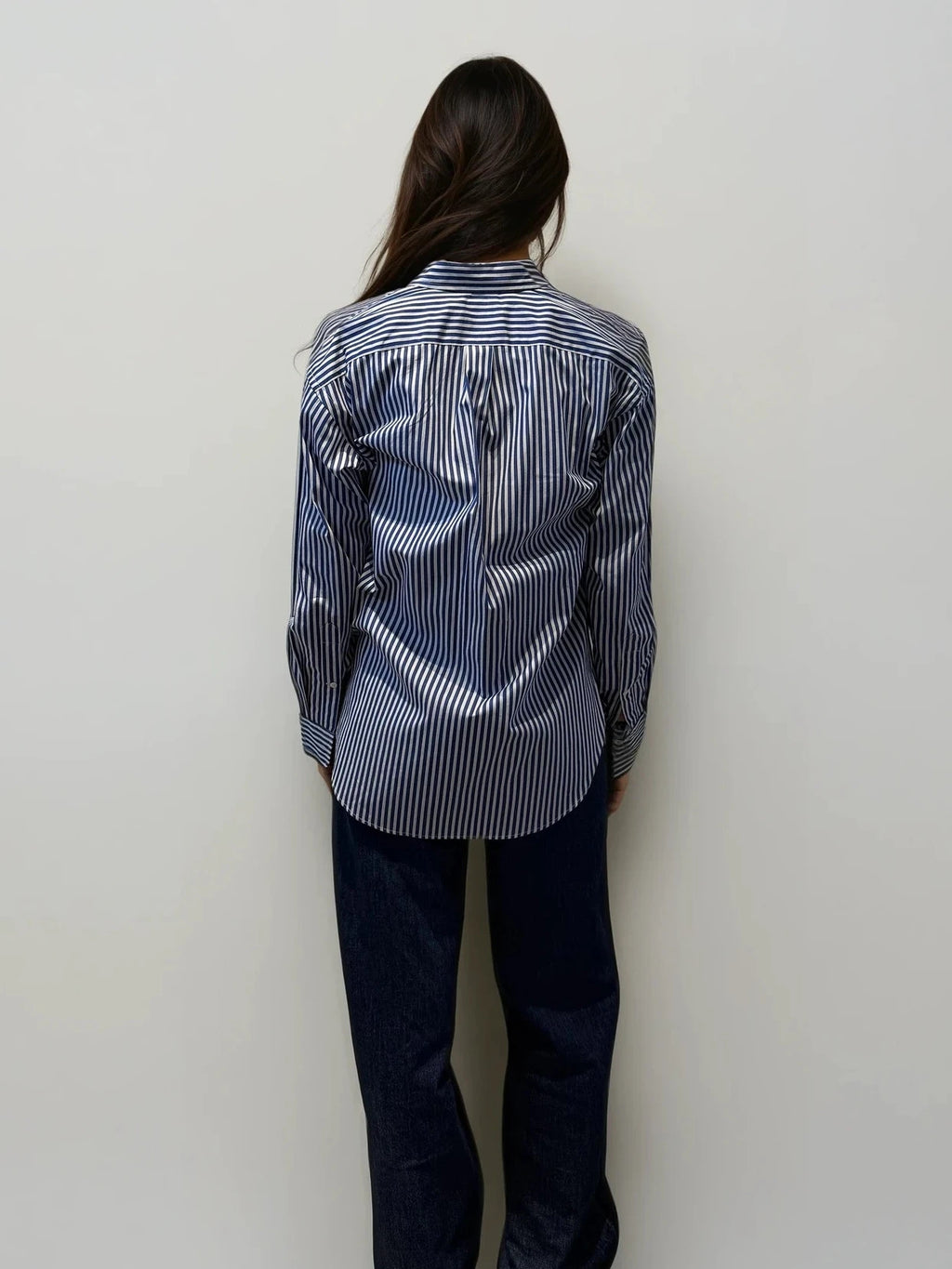 Ralph Lauren Navy Striped Button Down