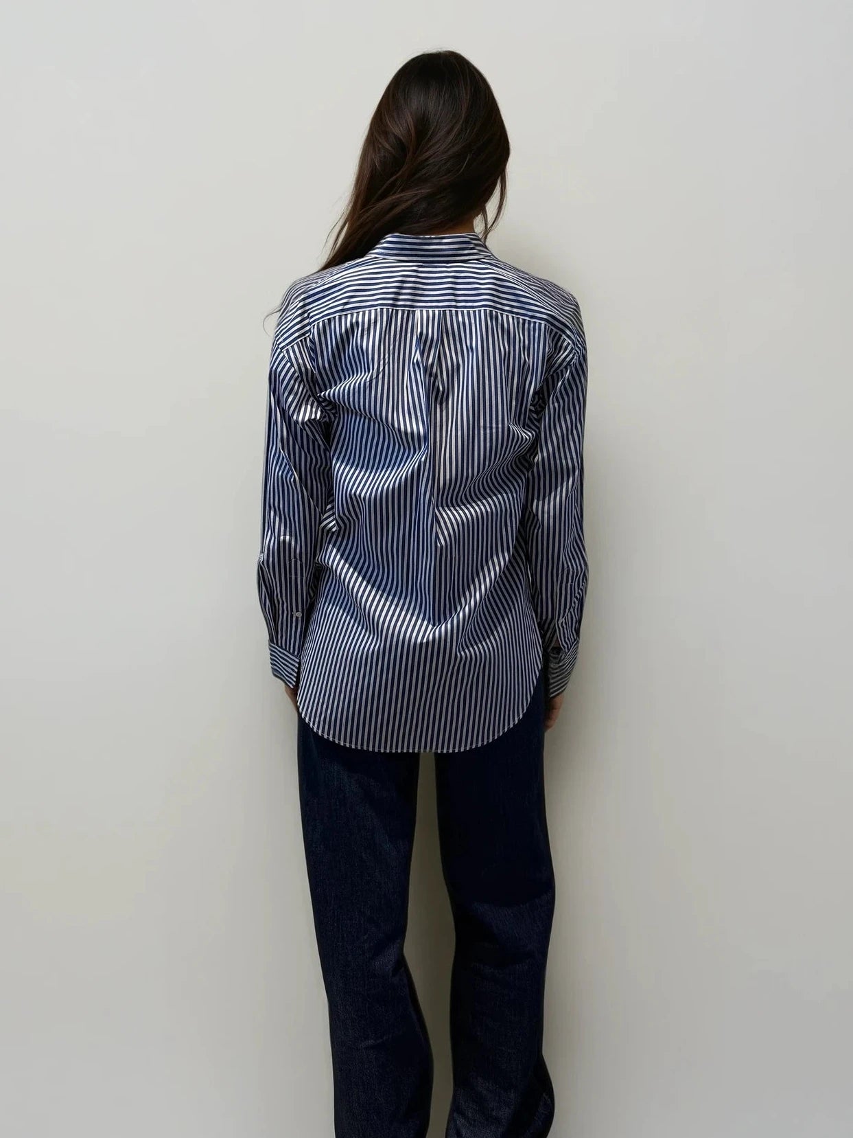 Ralph Lauren Navy Striped Button Down