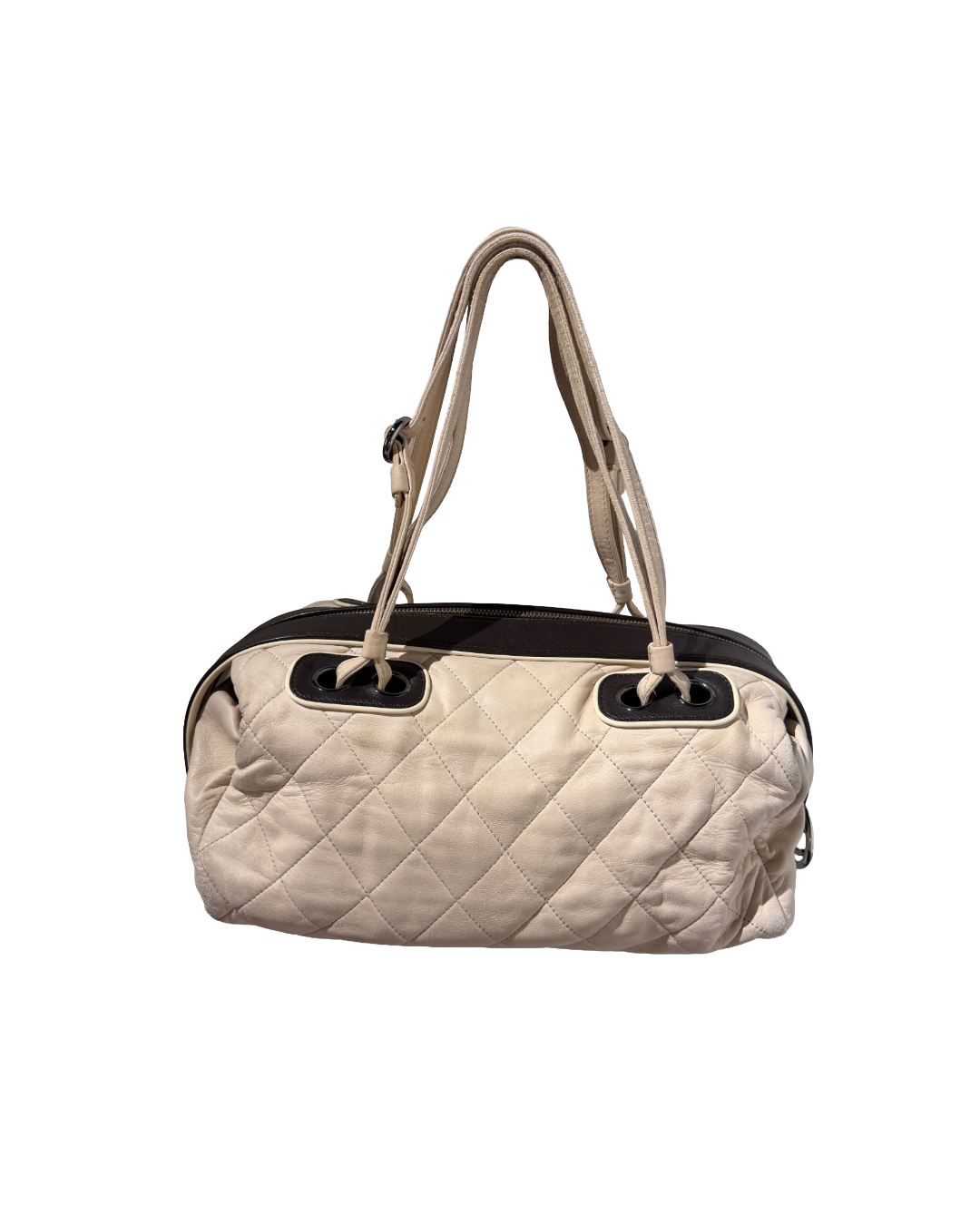 Chanel Tan & Brown Leather Shoulder Bag