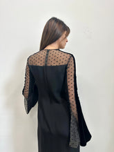 Load image into Gallery viewer, Monique Lhuillier Sheer Polka Dot Dress
