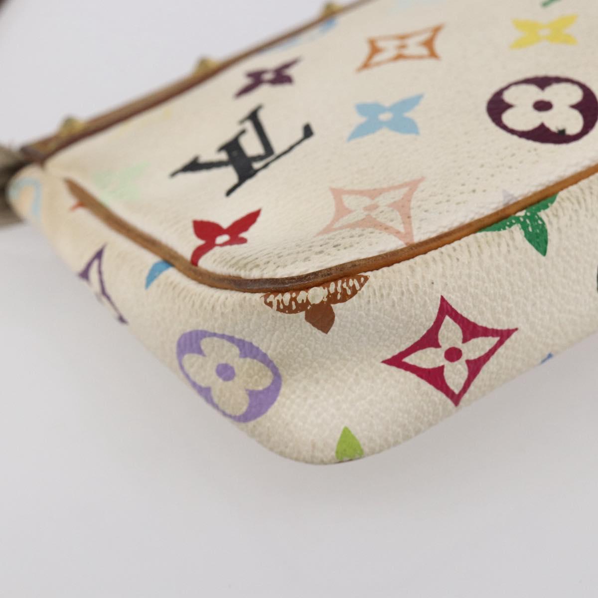 Louis Vuitton White Colorful Murakami Handbag