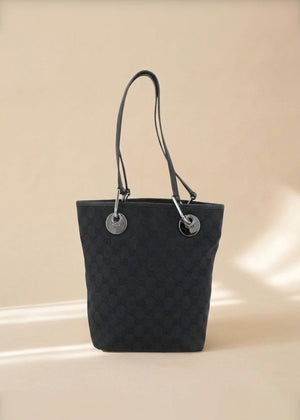 Gucci Black GG Canvas Mini Tote
