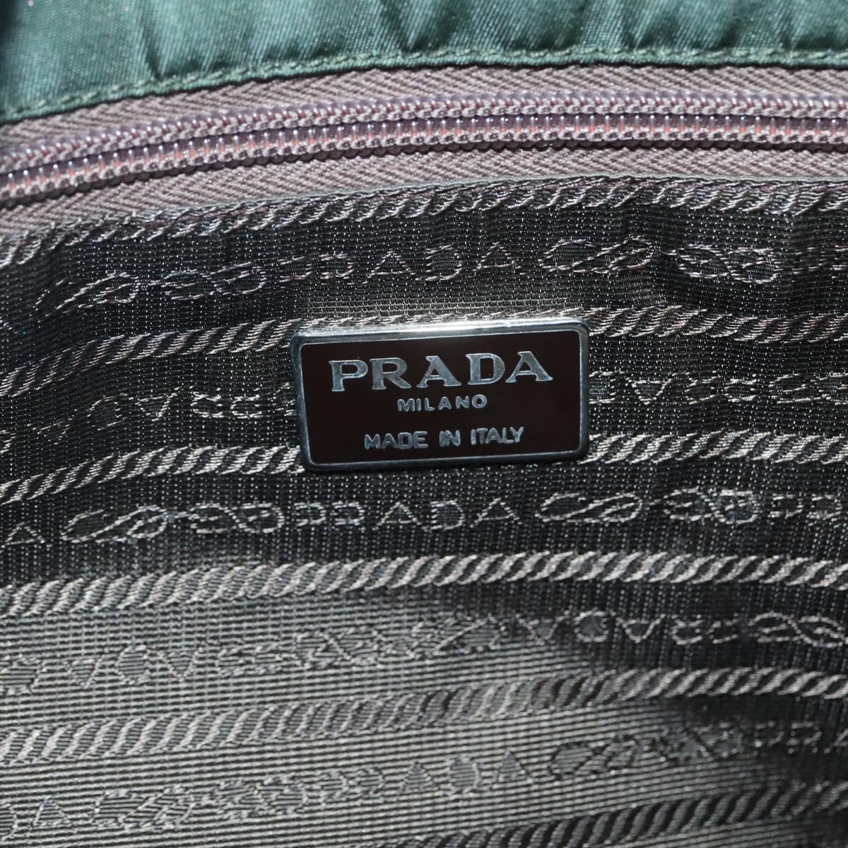 Prada Green Nylon Tote