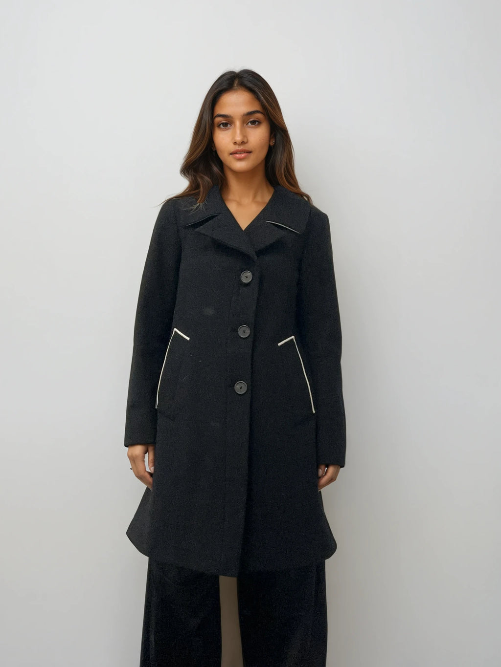 Jil Sander Black Wool Coat