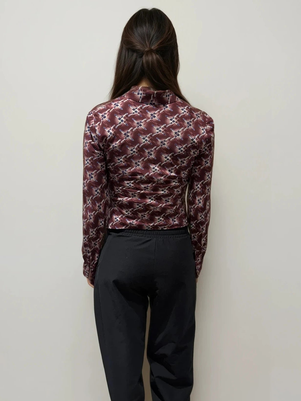 Prada Vintage Lipstick Blouse