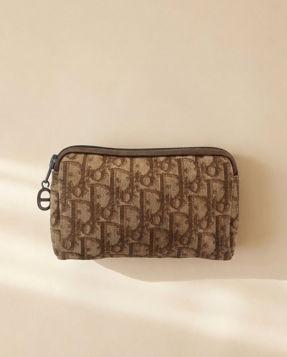Dior Brown Trotter Mini Clutch