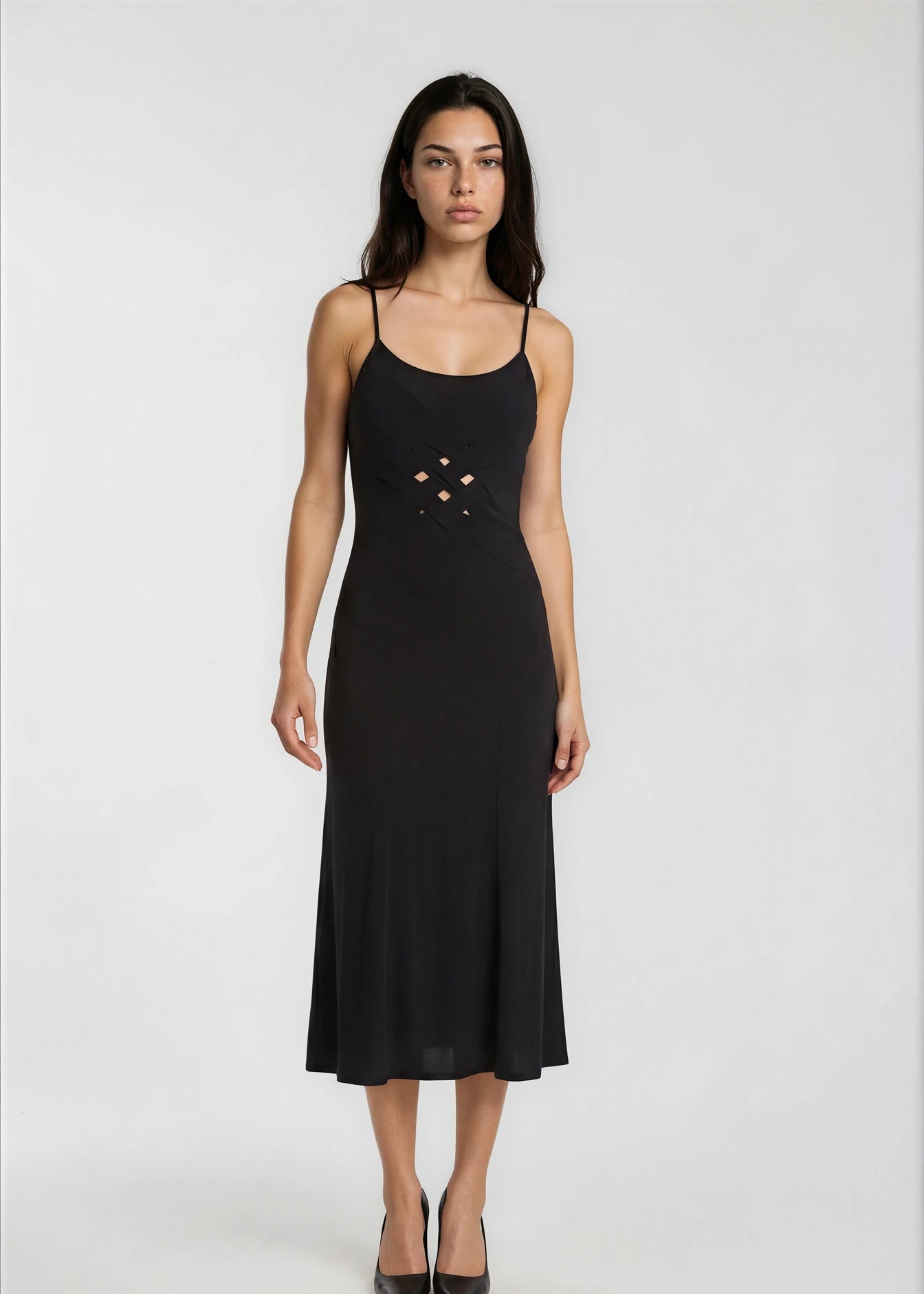 Yigal Azrouel Black Midi Dress
