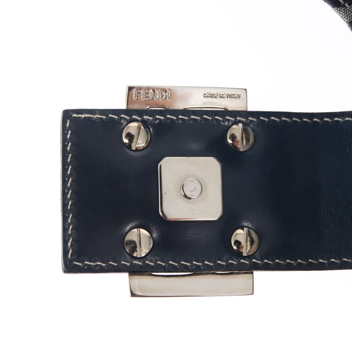 Fendi Navy Zucchino Baguette