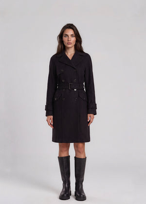 Proenza Schouler Black Belted Coat