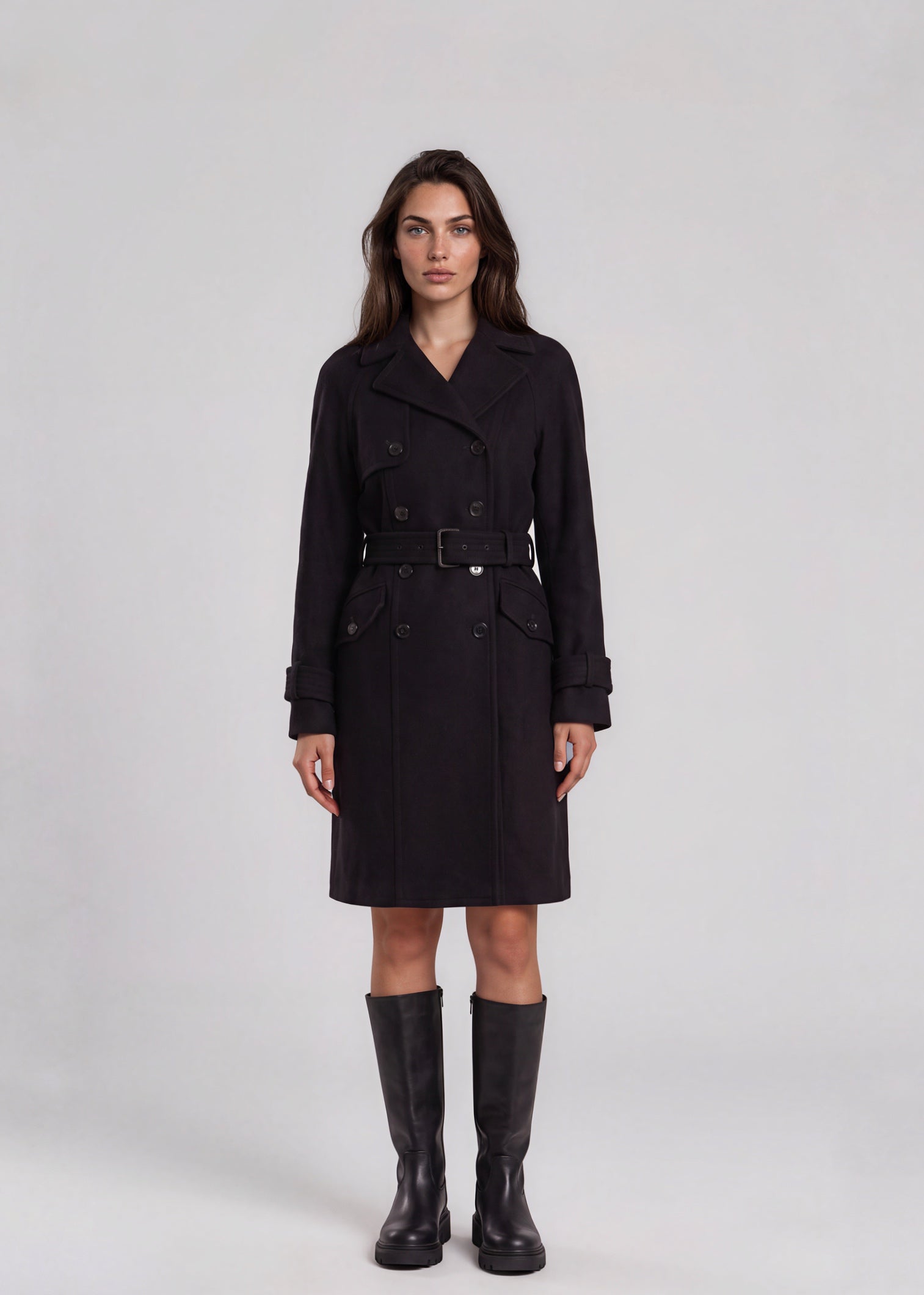 Proenza Schouler Black Belted Coat