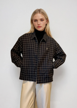 Load image into Gallery viewer, YSL Navy Checked Bomber
