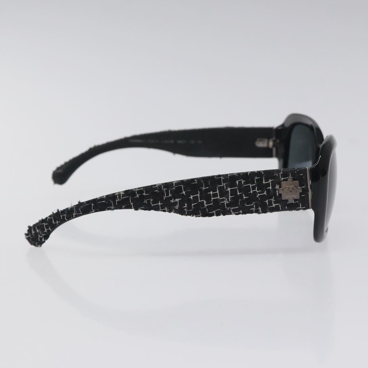 Chanel Black Tweed Sunglasses