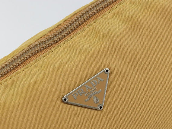Prada Yellow Nylon Pochette