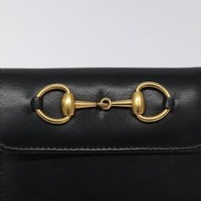 Load image into Gallery viewer, Gucci Black Horsebit Wallet
