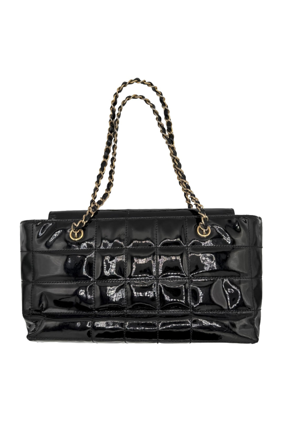 Chanel Black Patent Leather Shoulder Bag