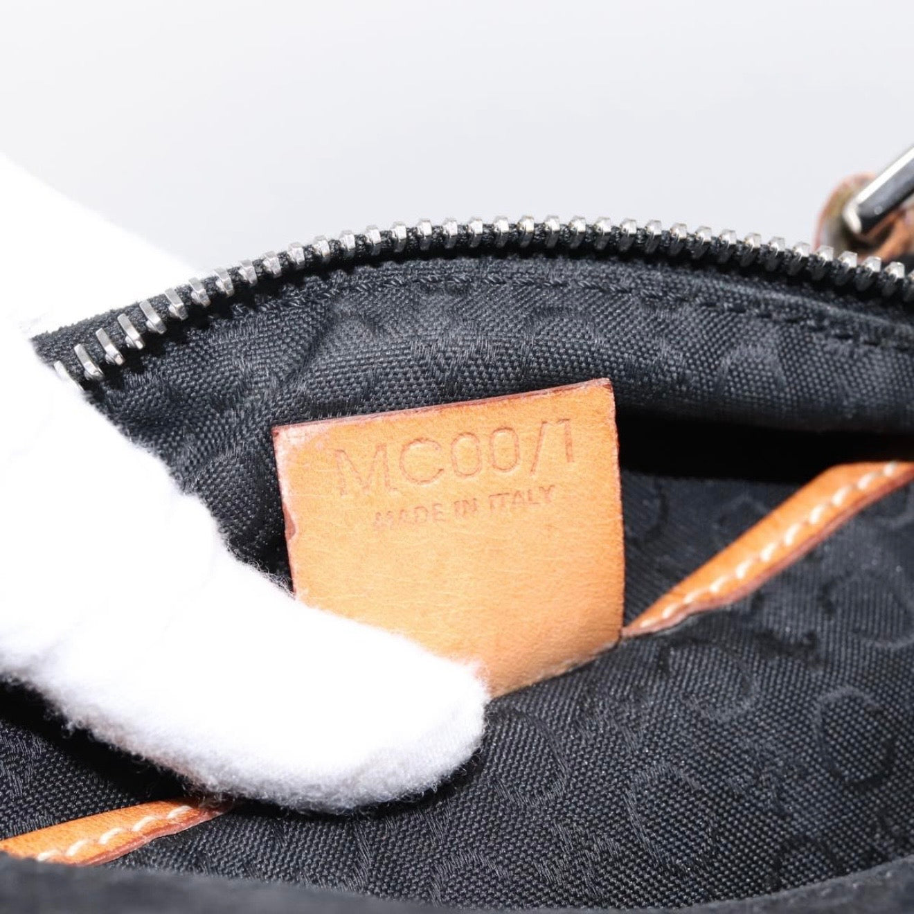 Celine Black Monogram Suede Shoulder Bag