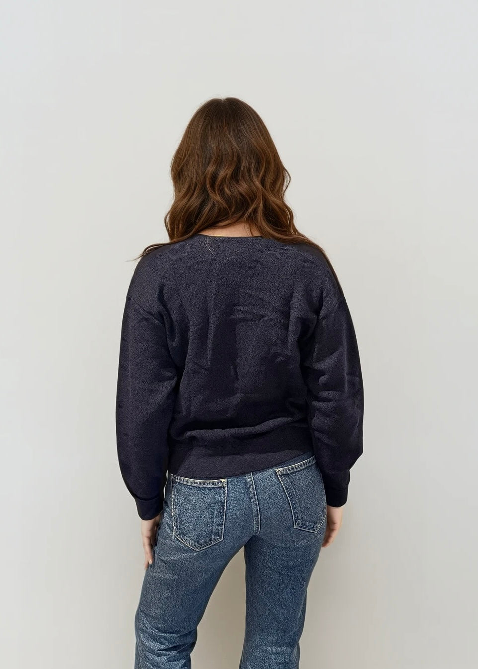 YSL Navy Button Cardigan