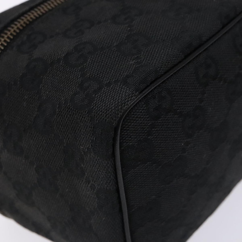 Gucci Black Monogram Vanity Bag